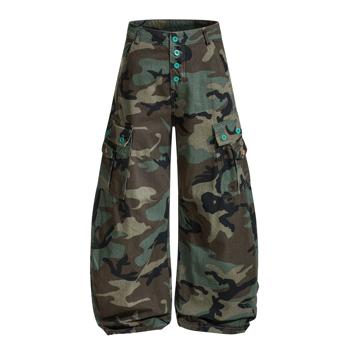 Classic Camo Wide Cargo Pants