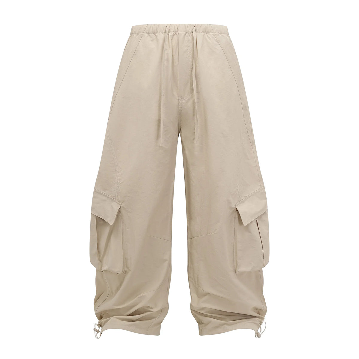 Wide-Leg Utility Cargo Pants