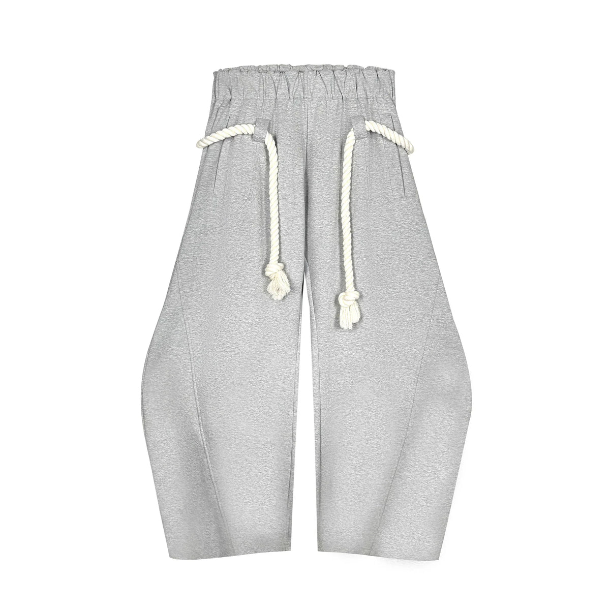 Rope-Tie Sculpted Sweatpants