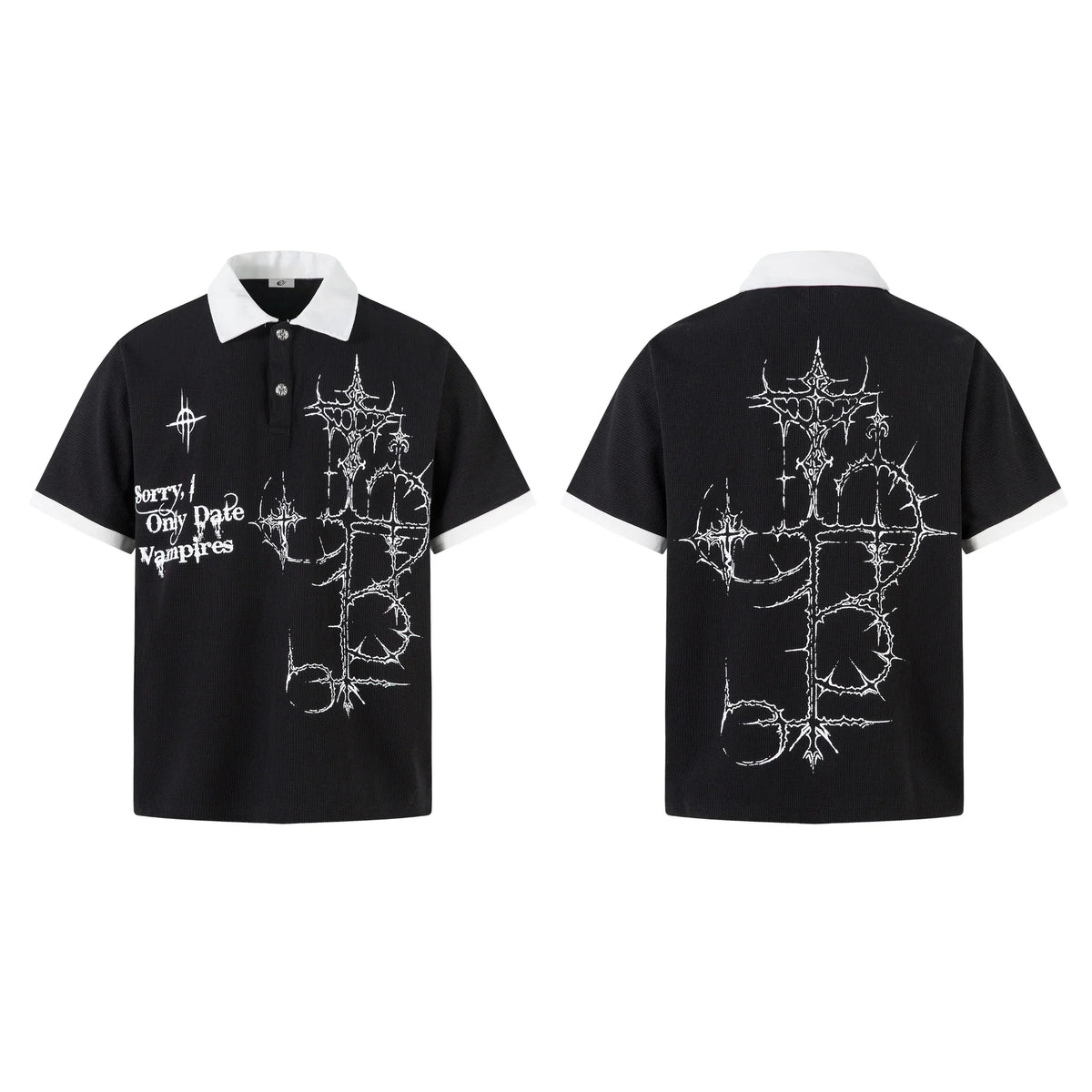 Gothic Graphic Polo Shirt