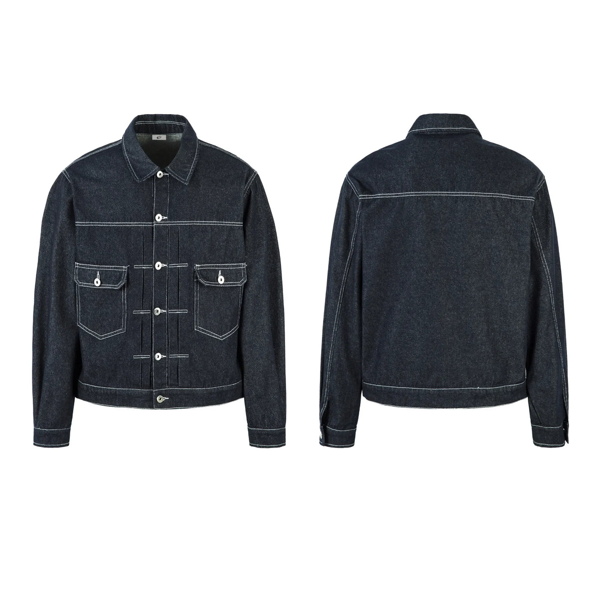 Contrast Stitch Denim Jacket