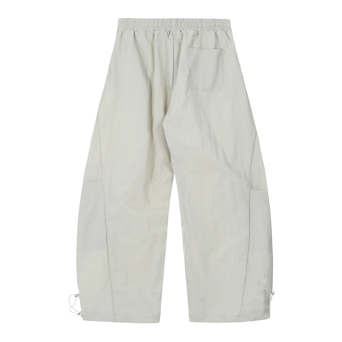 Nylon Patch Wide-Leg Cargo Pants
