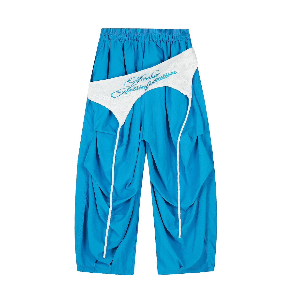 3D-Crumple Nylon Cargo Pants