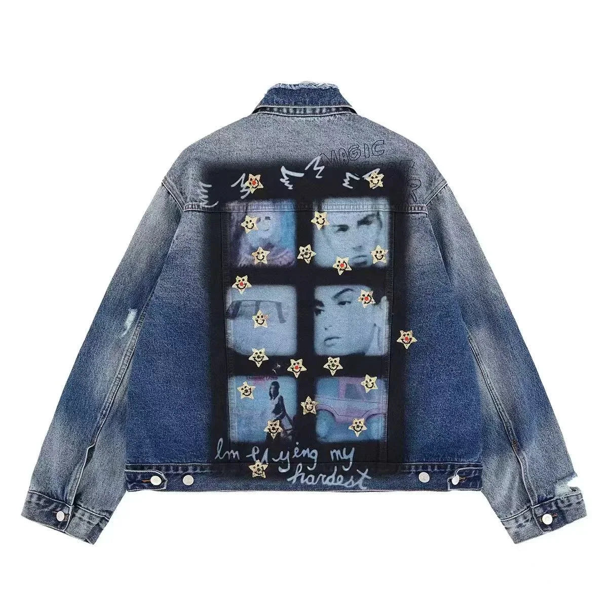 Vintage Patch Denim Jacket