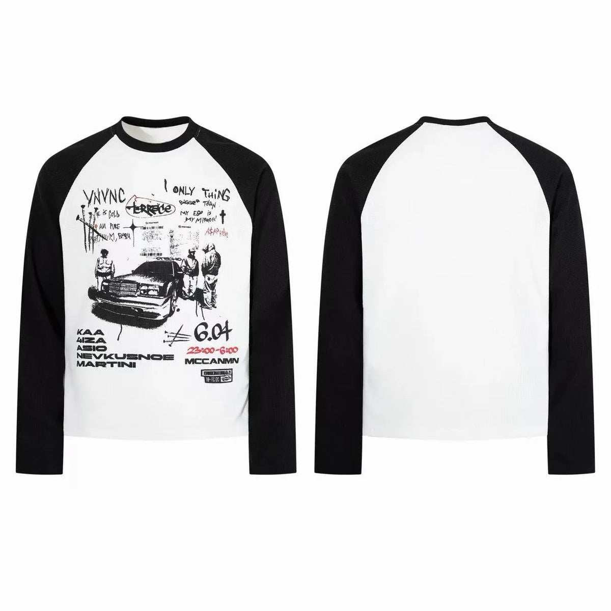 Vintage Street Graphic Raglan Long Sleeve