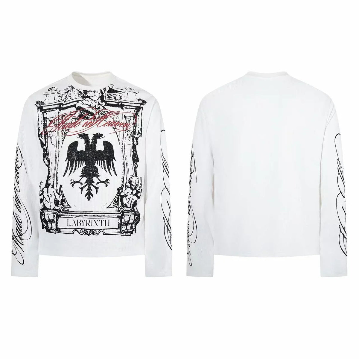 Gothic Crest Graphic Long Sleeve