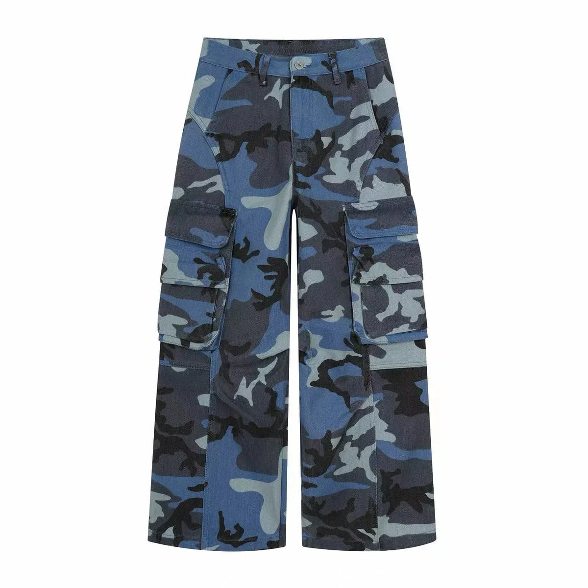 Blue Camo Cargo Pants