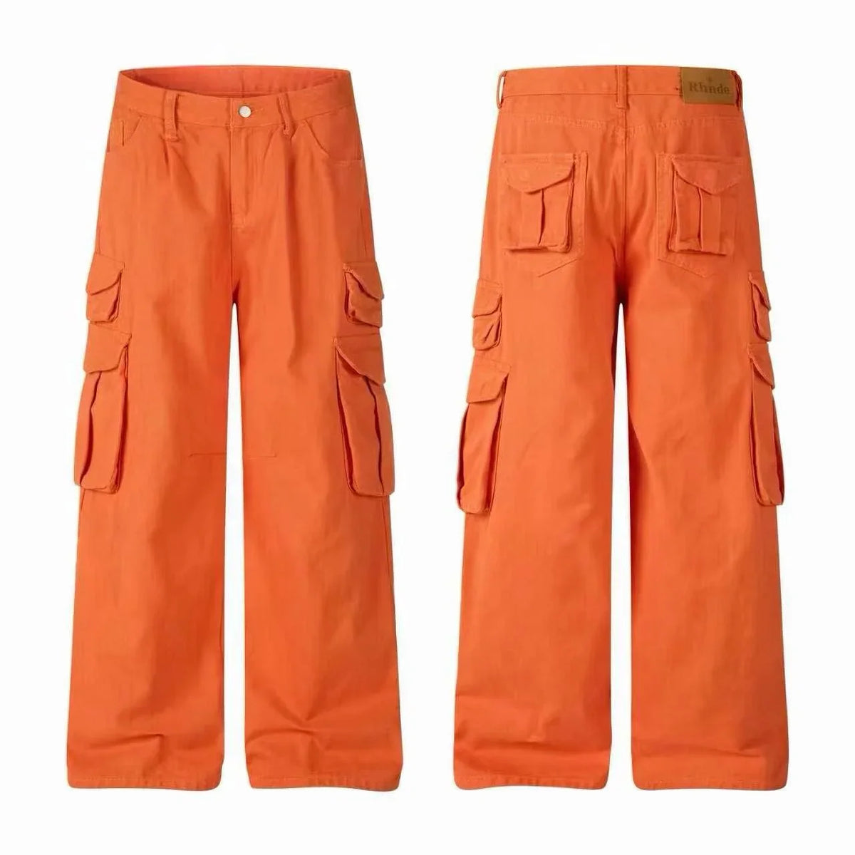 Multi-Pocket Wide-Leg Cargo Pants