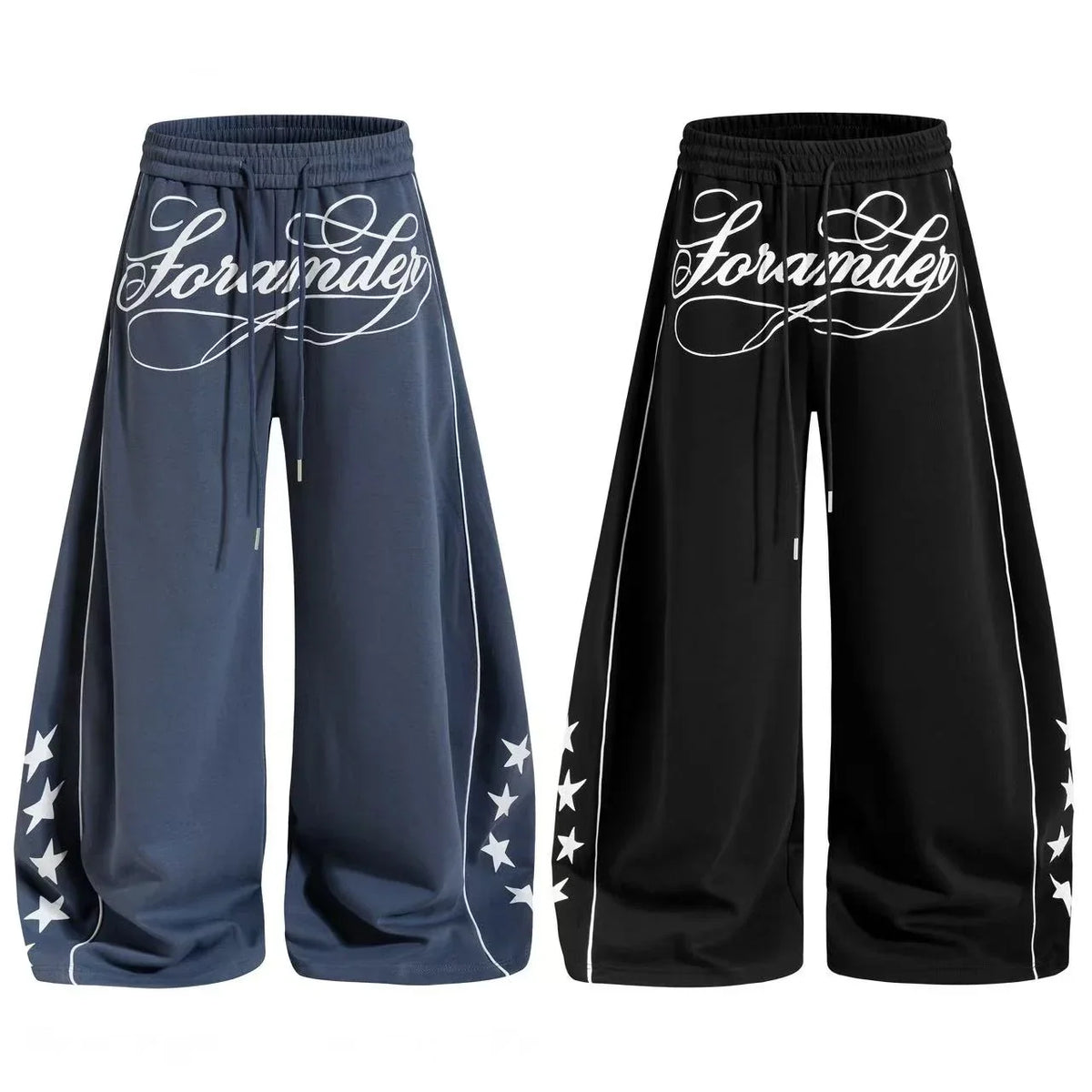 Script Star Wide-Leg Sweatpants