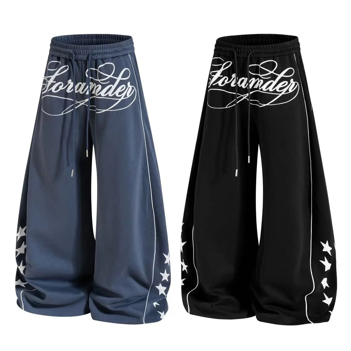 Script Star Wide-Leg Sweatpants
