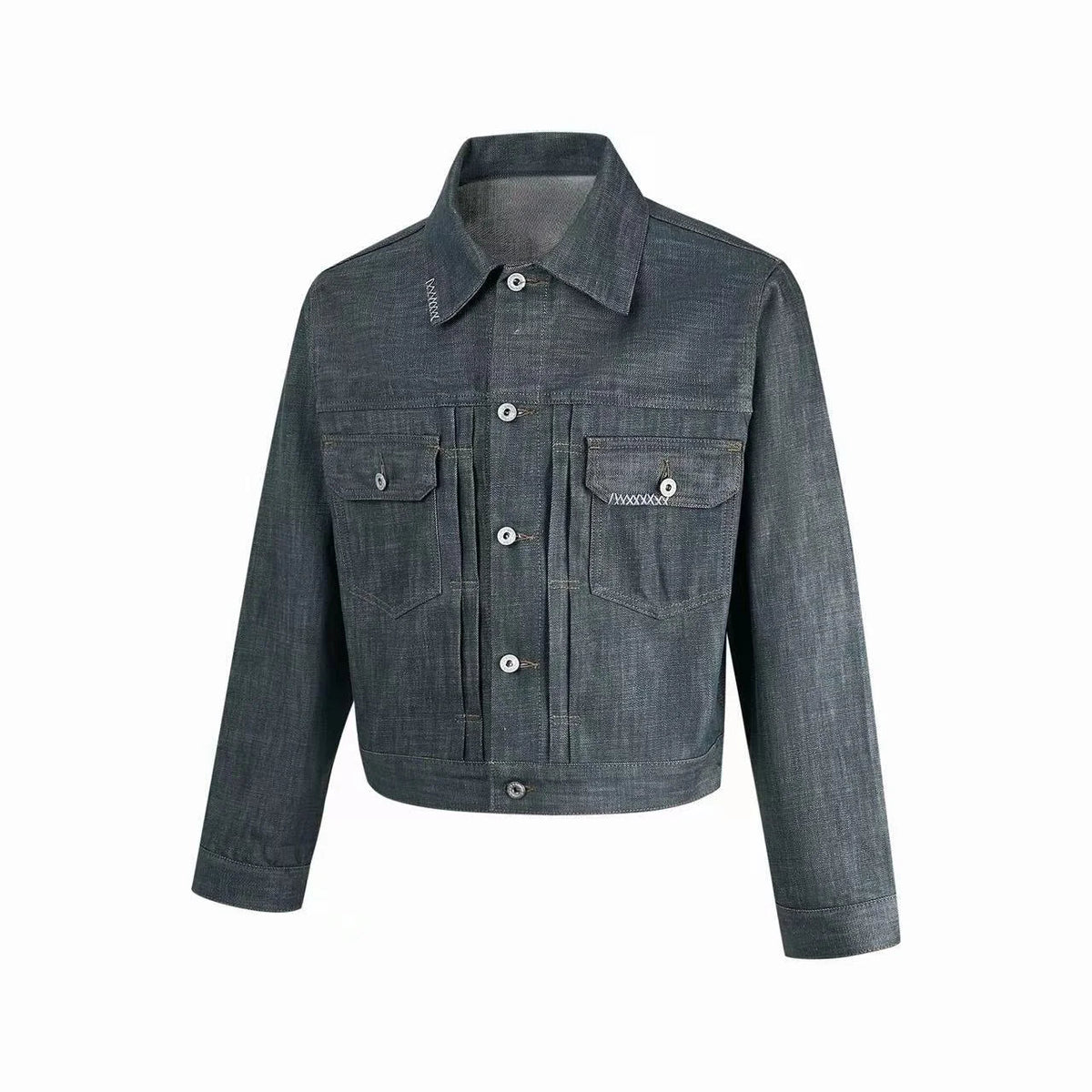 Contrast Stitch Denim Jacket