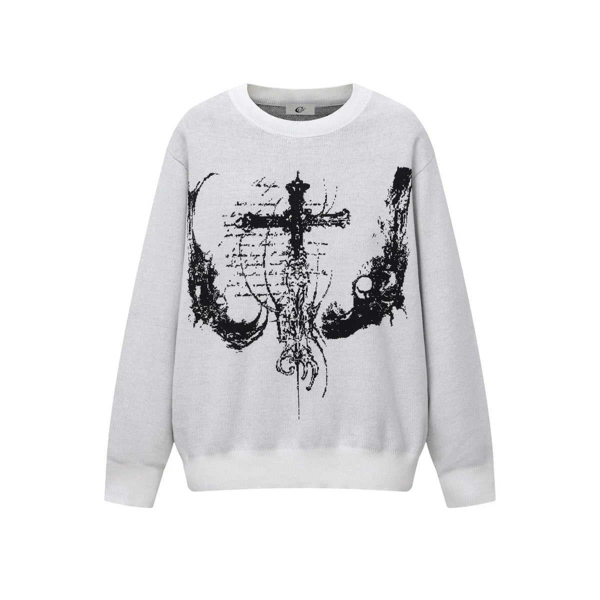 Gothic Cross Knit Sweater