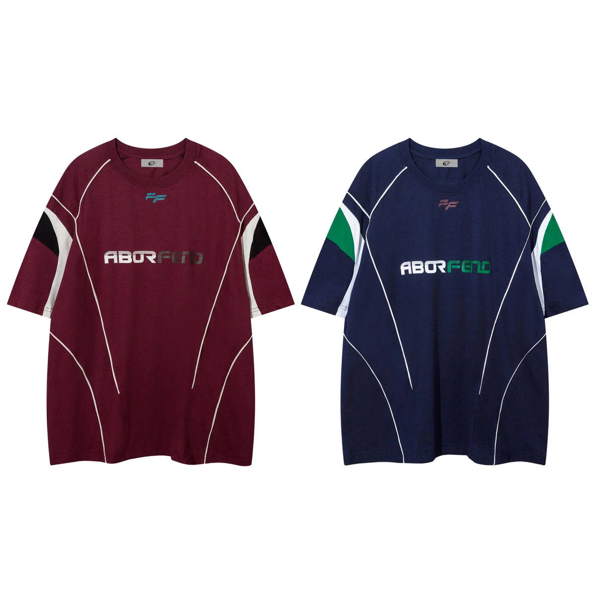 ABORFEND Paneled Jersey Tee