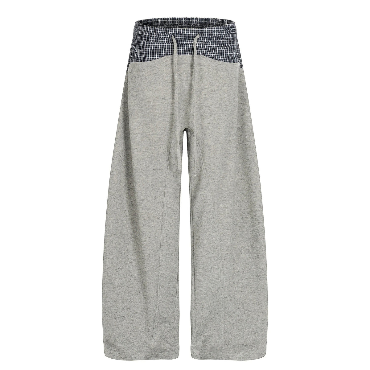 Layered Waist Wide-Leg Mesh Pants