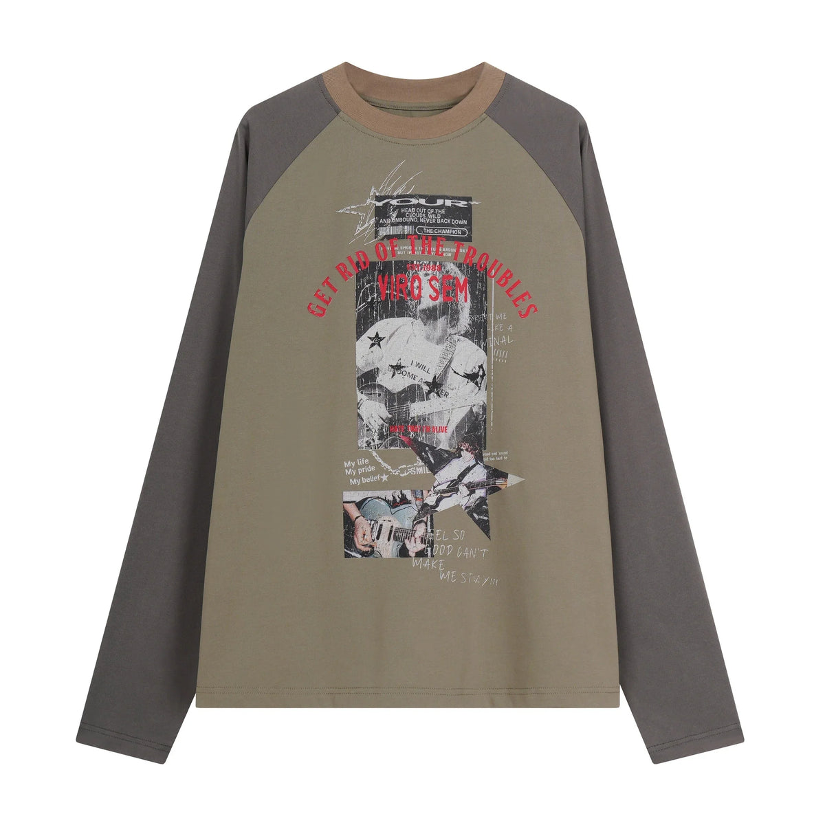 Raglan Graphic Long Sleeve Tee