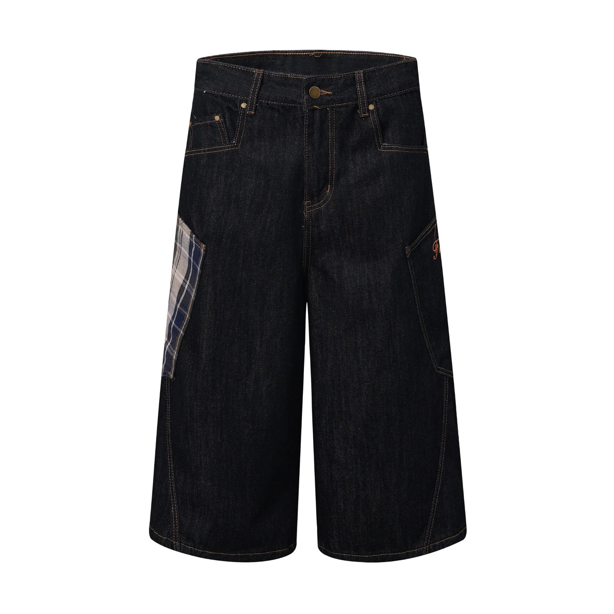 Patchwork Denim Jorts
