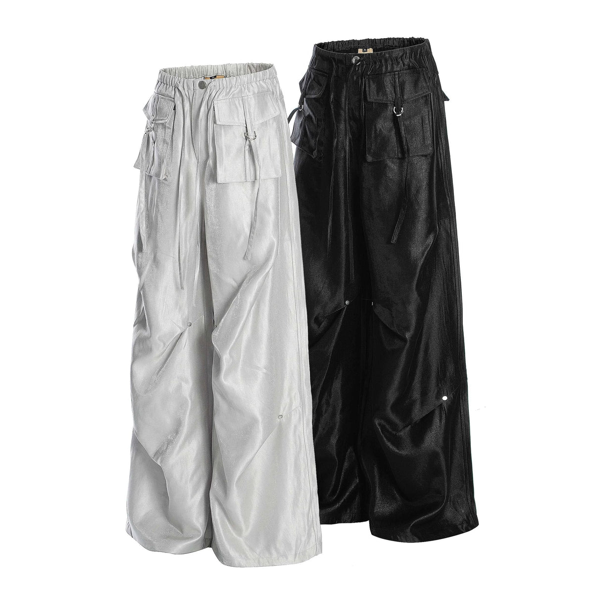 Glossy Utility Cargo Pants