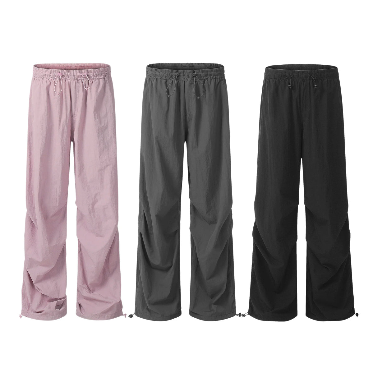 Lightweight Nylon Drawstring Pants