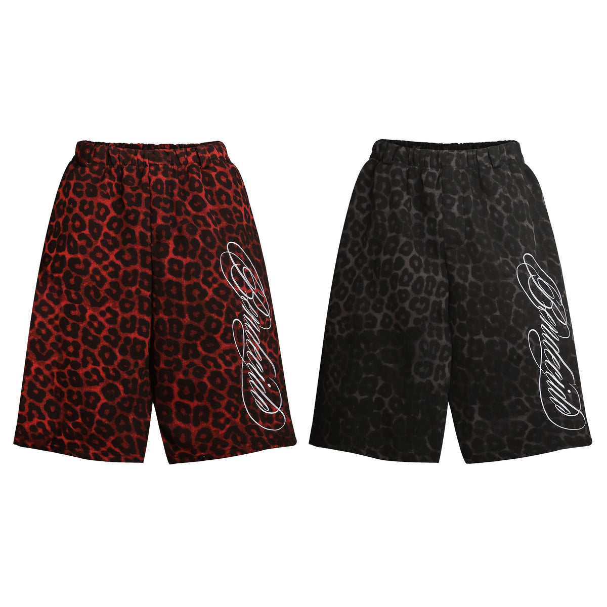Leopard Print Loose Shorts