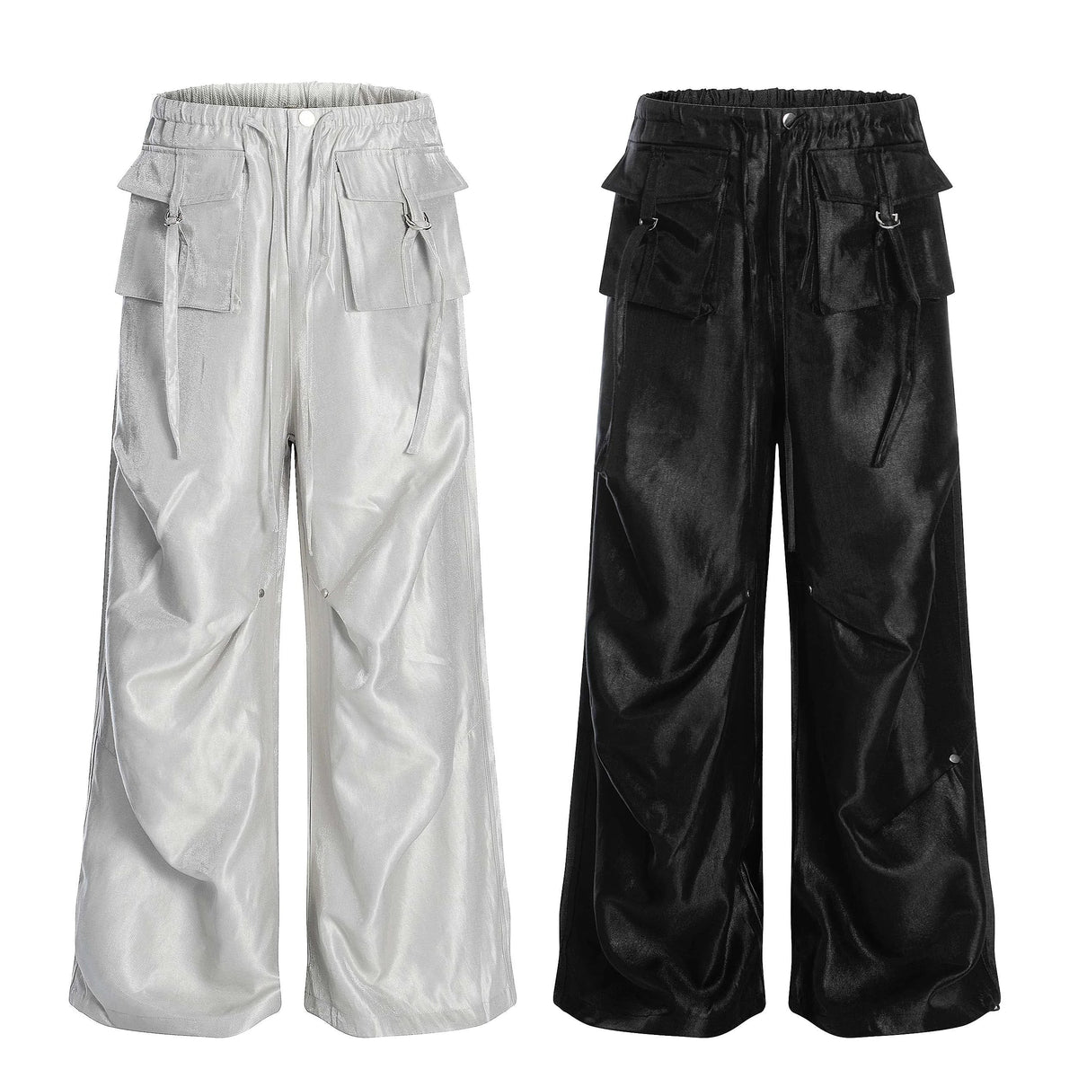 Glossy Utility Cargo Pants