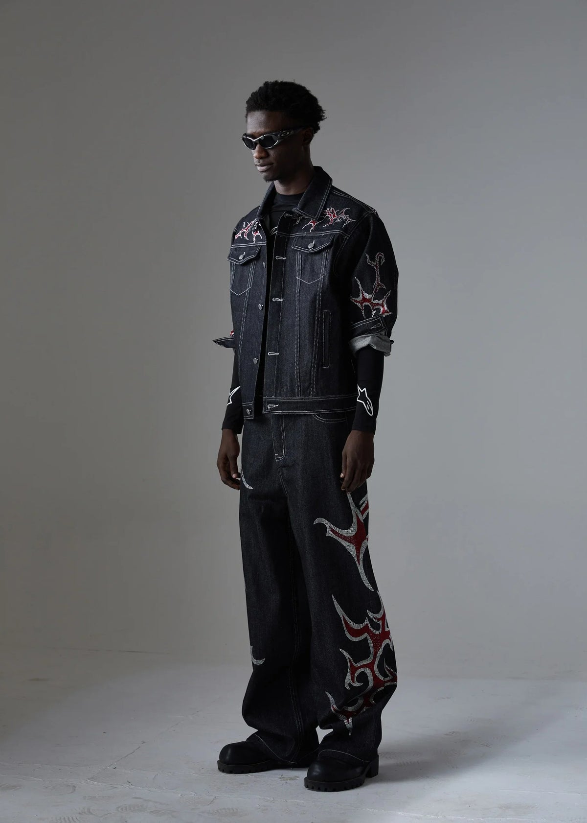 Graphic Denim Jacket