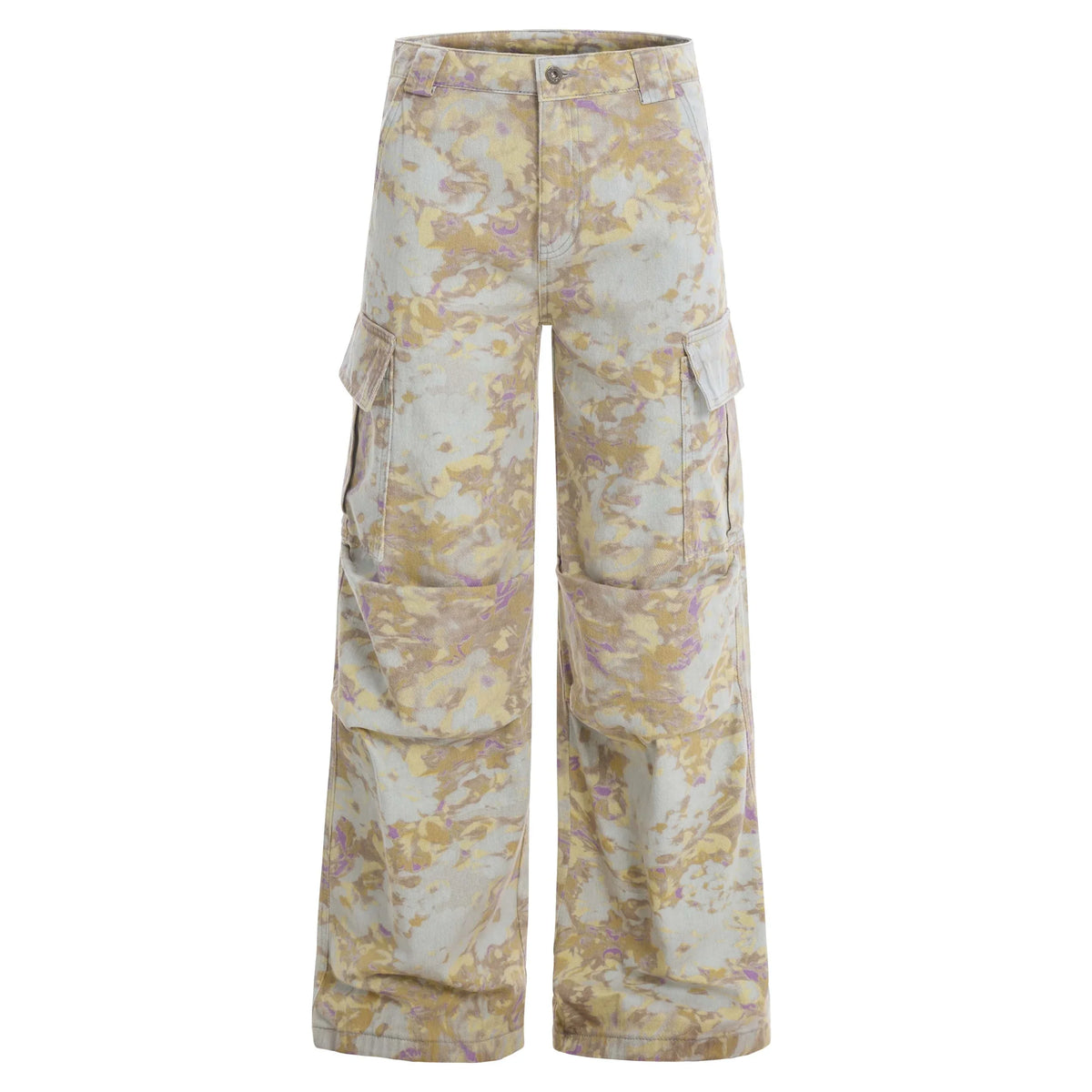 Abstract Camo Cargo Pants