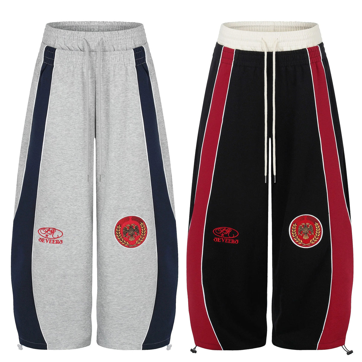 Retro Crest Panel Sweatpants