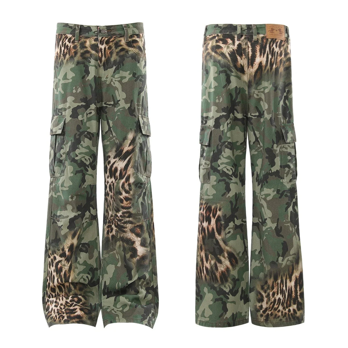 Leopard Camo Cargo Pants