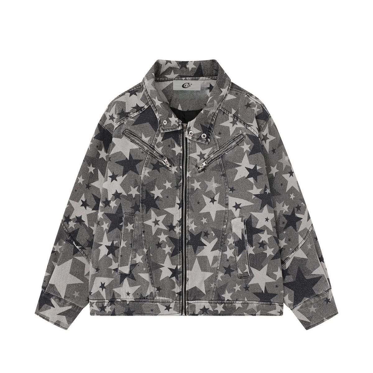 Star Pattern Denim Jacket