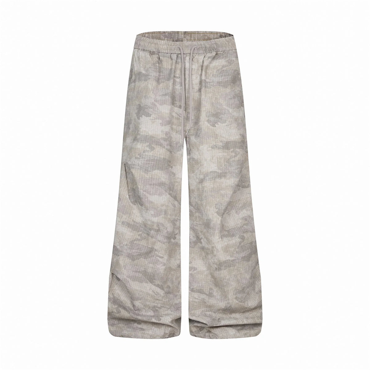 Washed Camo Wide-Leg Pants