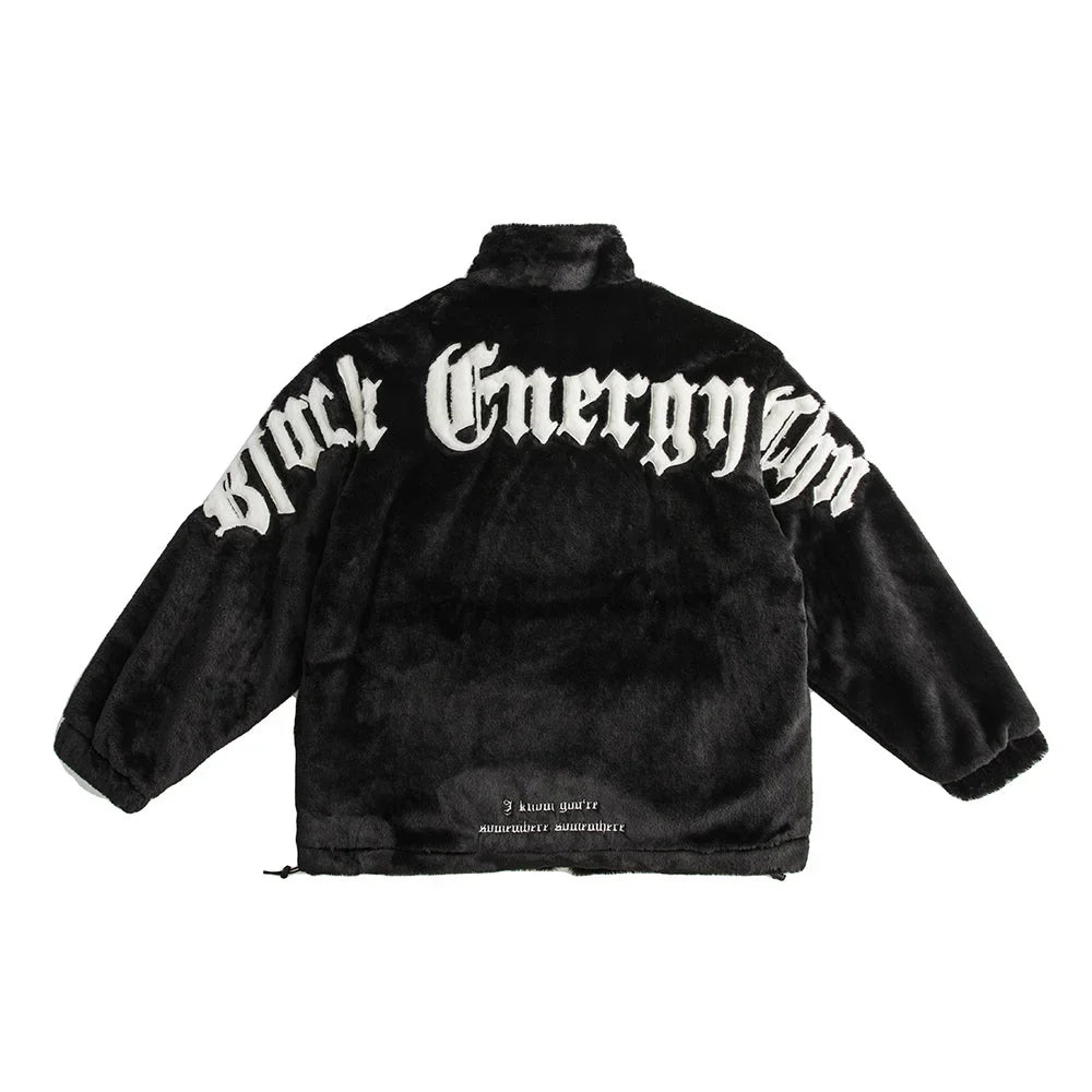 Gothic Fuzzy Statement Jacket