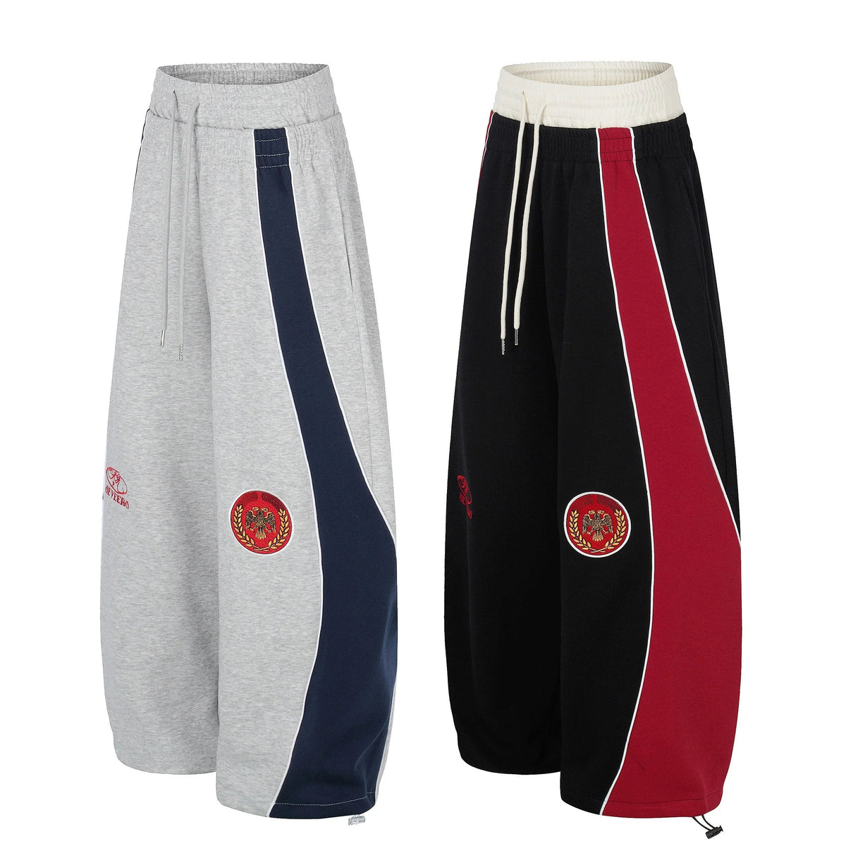 Retro Crest Panel Sweatpants