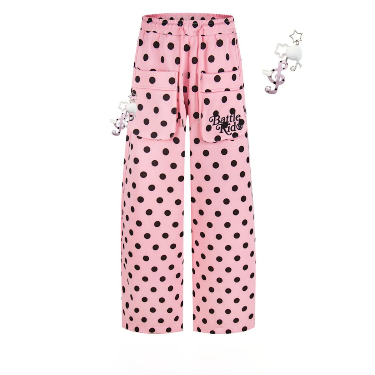 Polka Dot Cargo Pants