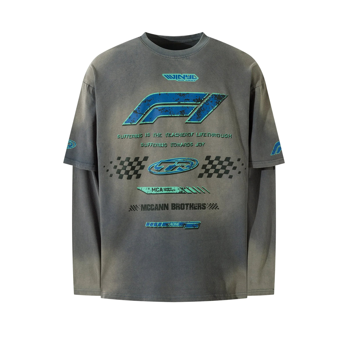 Racing Graphic Layered Tee