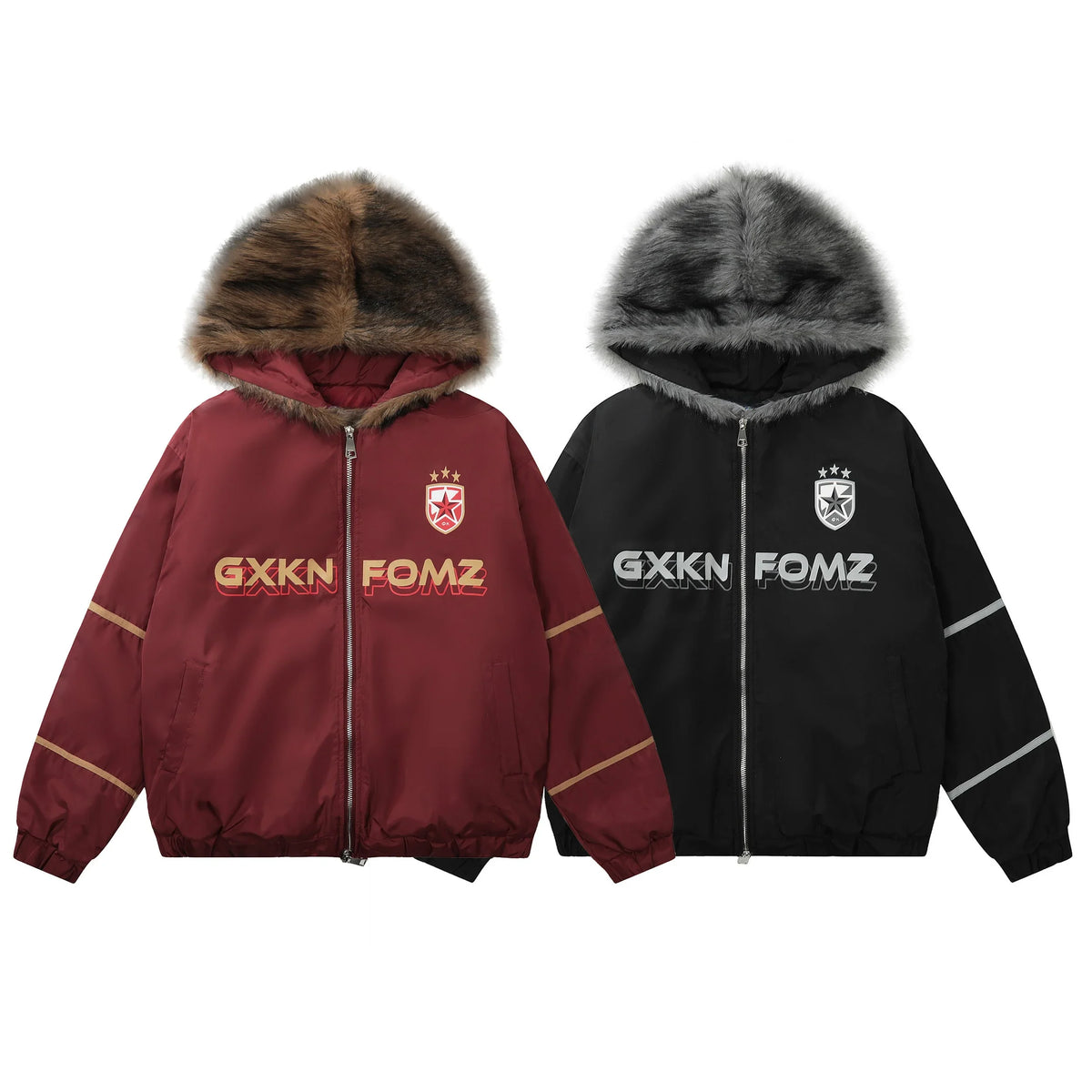 GXKN FOMZ Fur-Trim Performance Puffer Jacket
