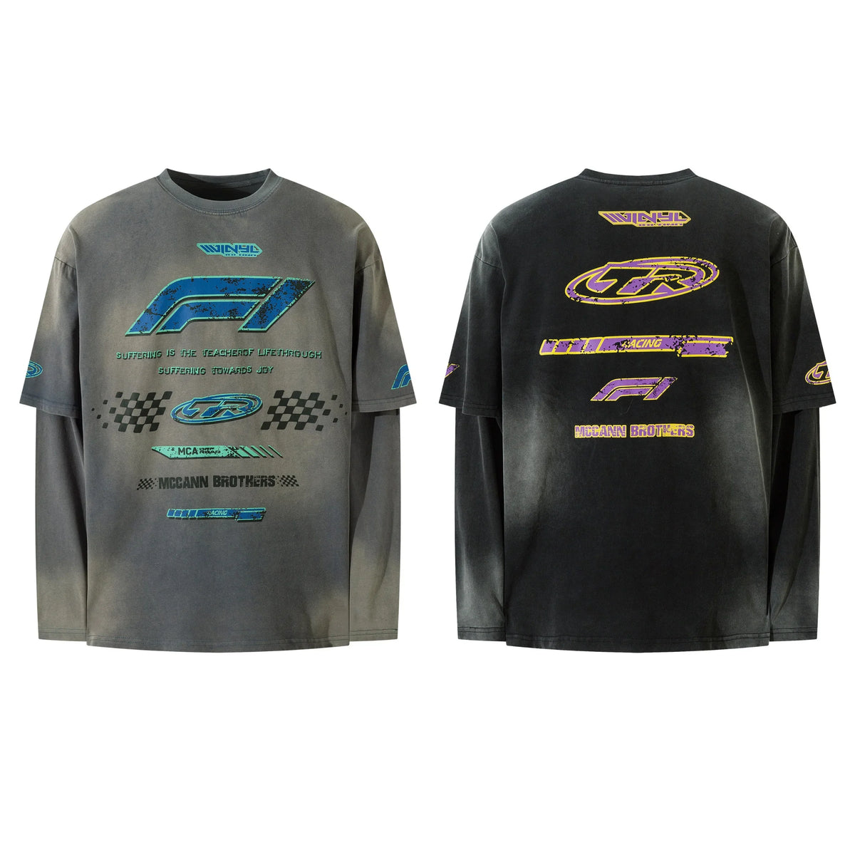 Racing Graphic Layered Tee