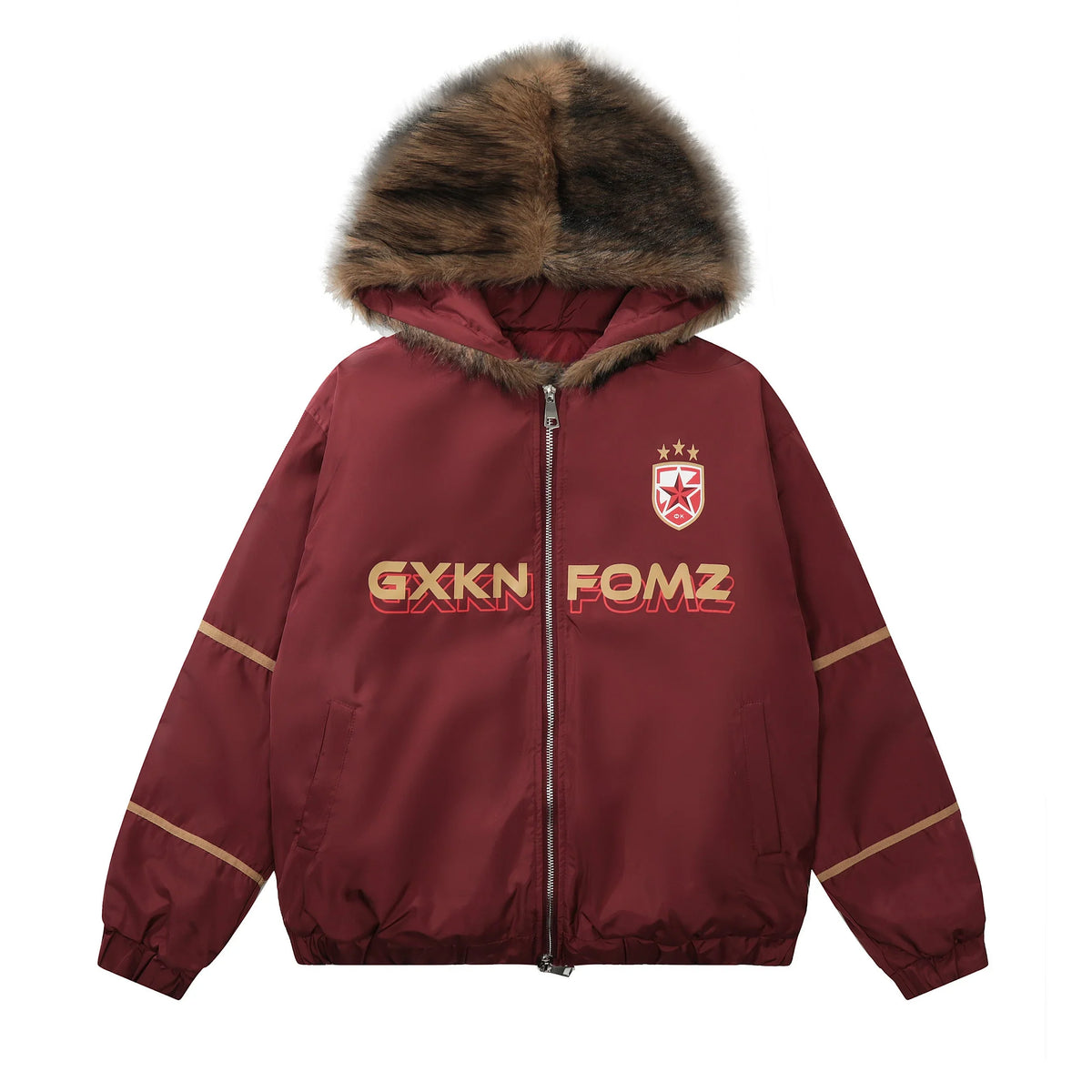 GXKN FOMZ Fur-Trim Performance Puffer Jacket