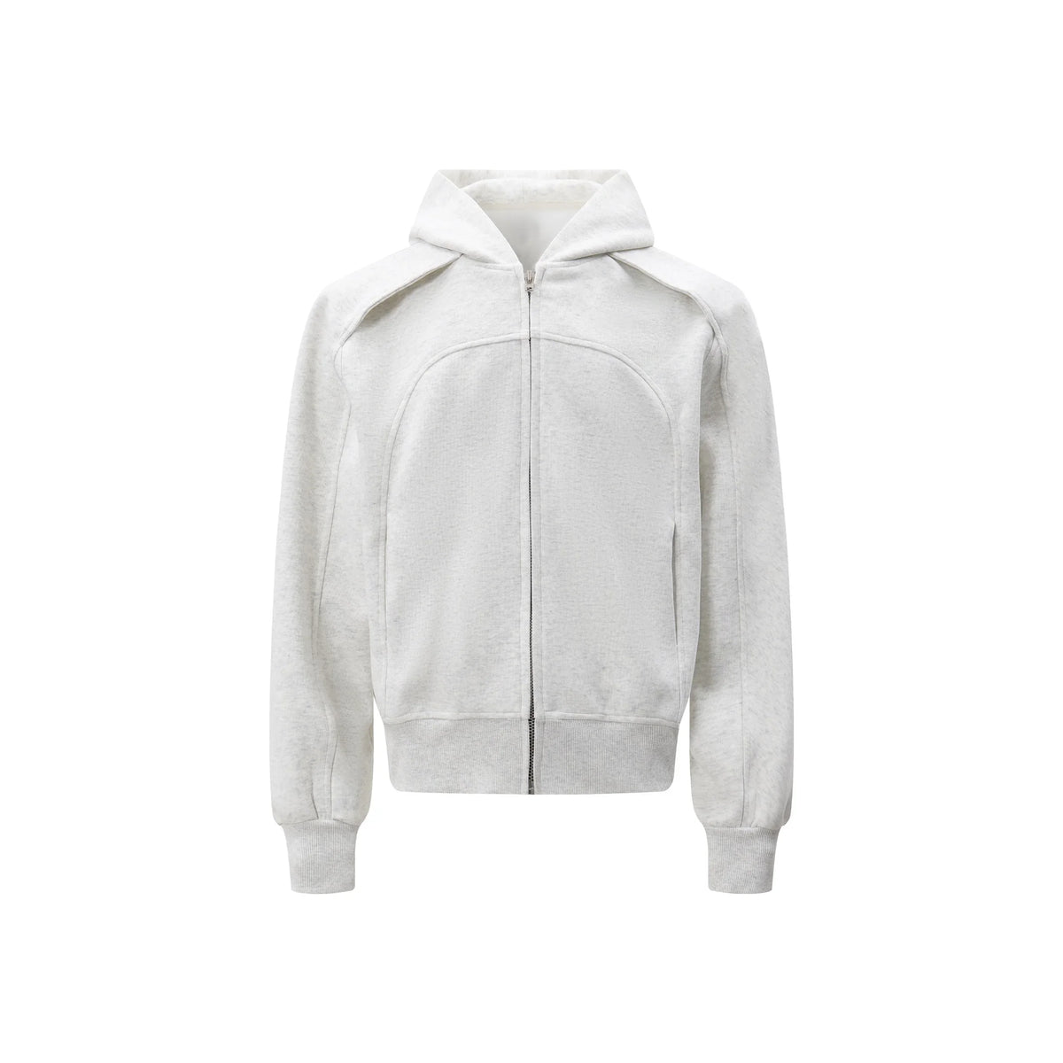 Sculpted Zip-Up Hoodie