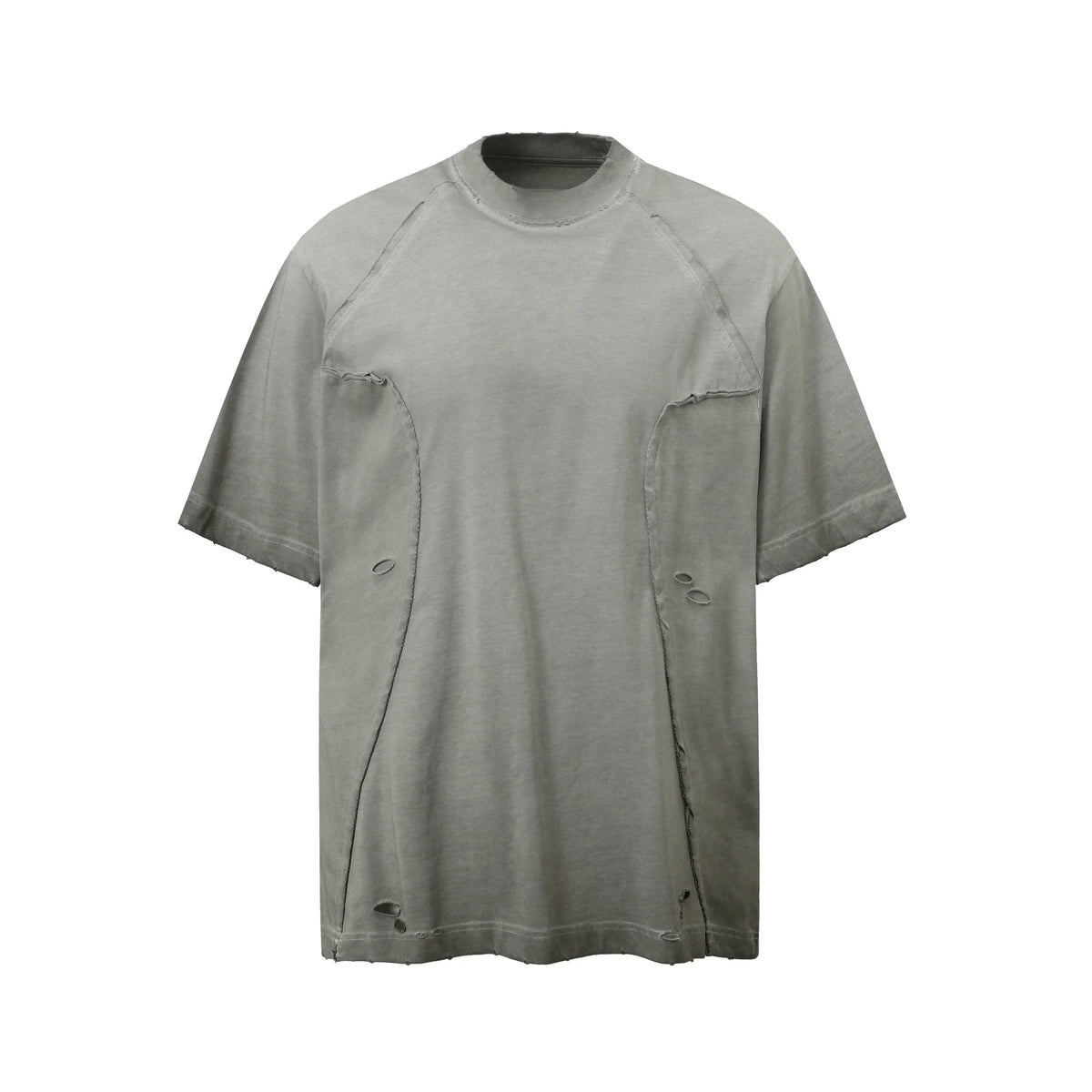 Distressed Panel Short Sleeve Tee