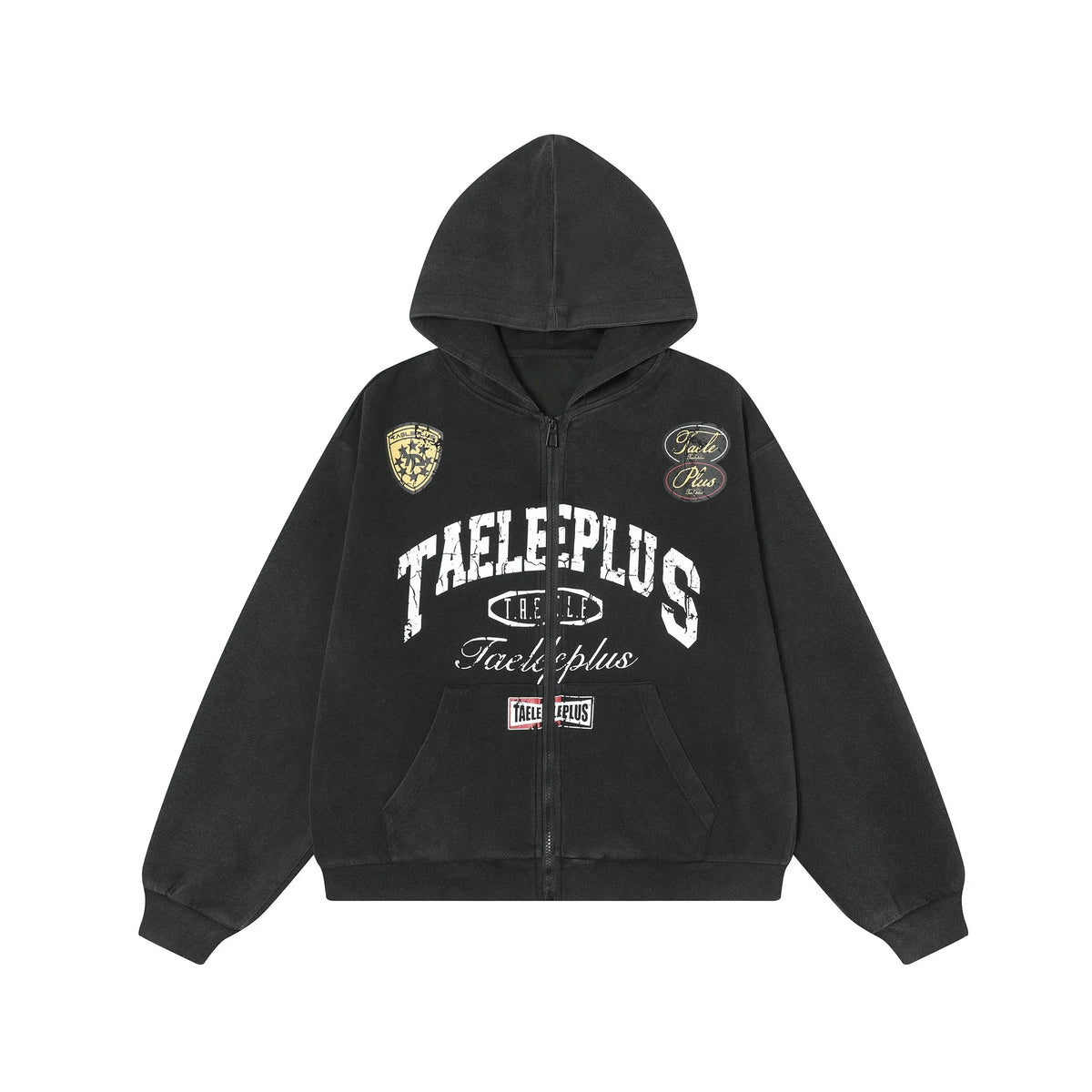 Vintage Badge Zip Hoodie