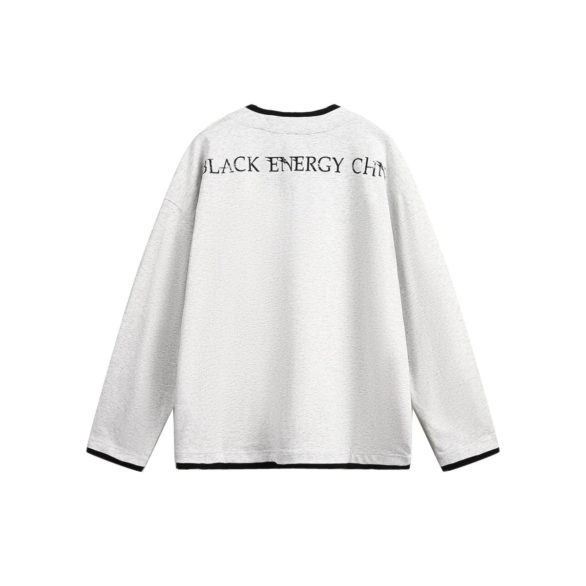 Black Energy Vintage Graphic Long-Sleeve Tee