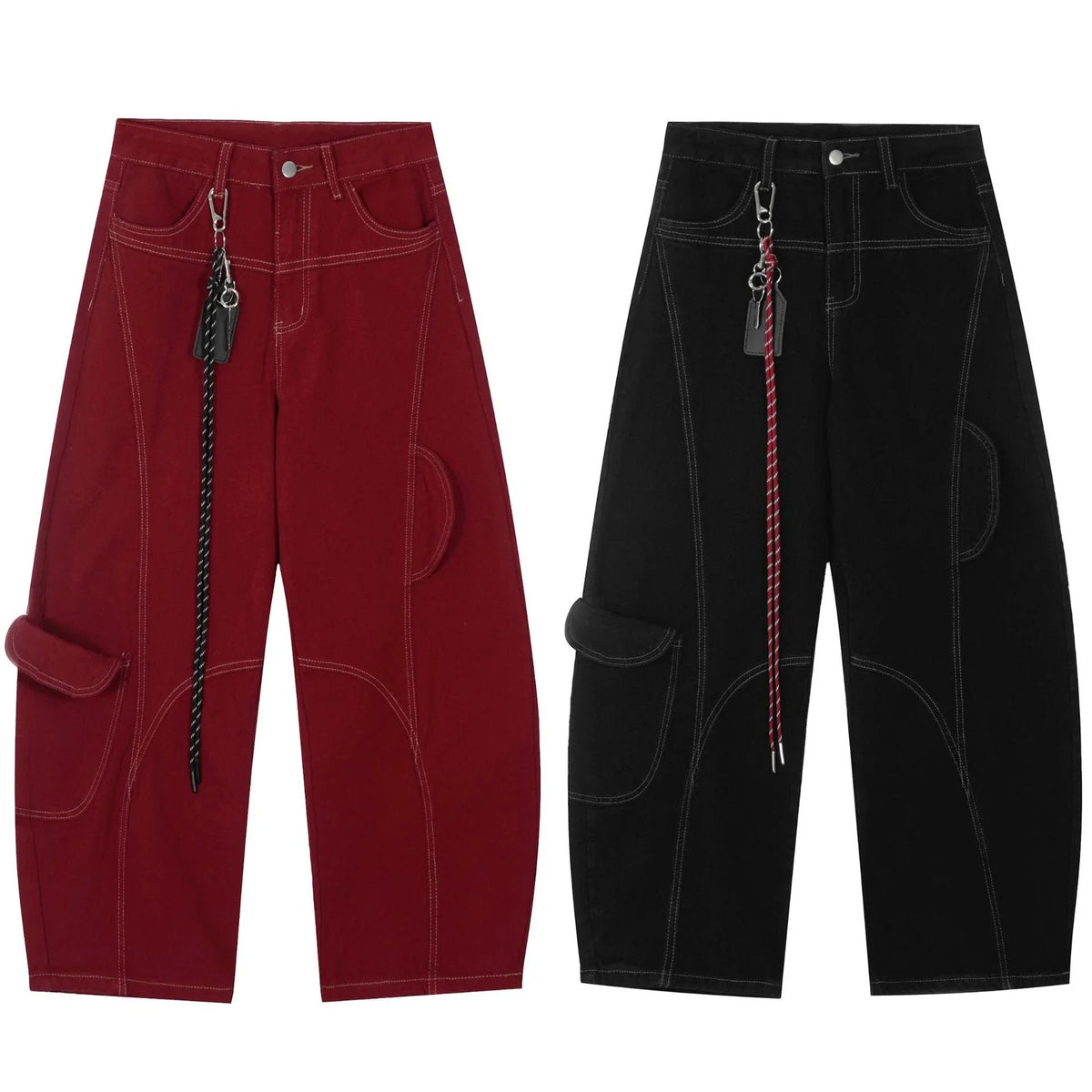 Arc-Stitched Cargo Pants