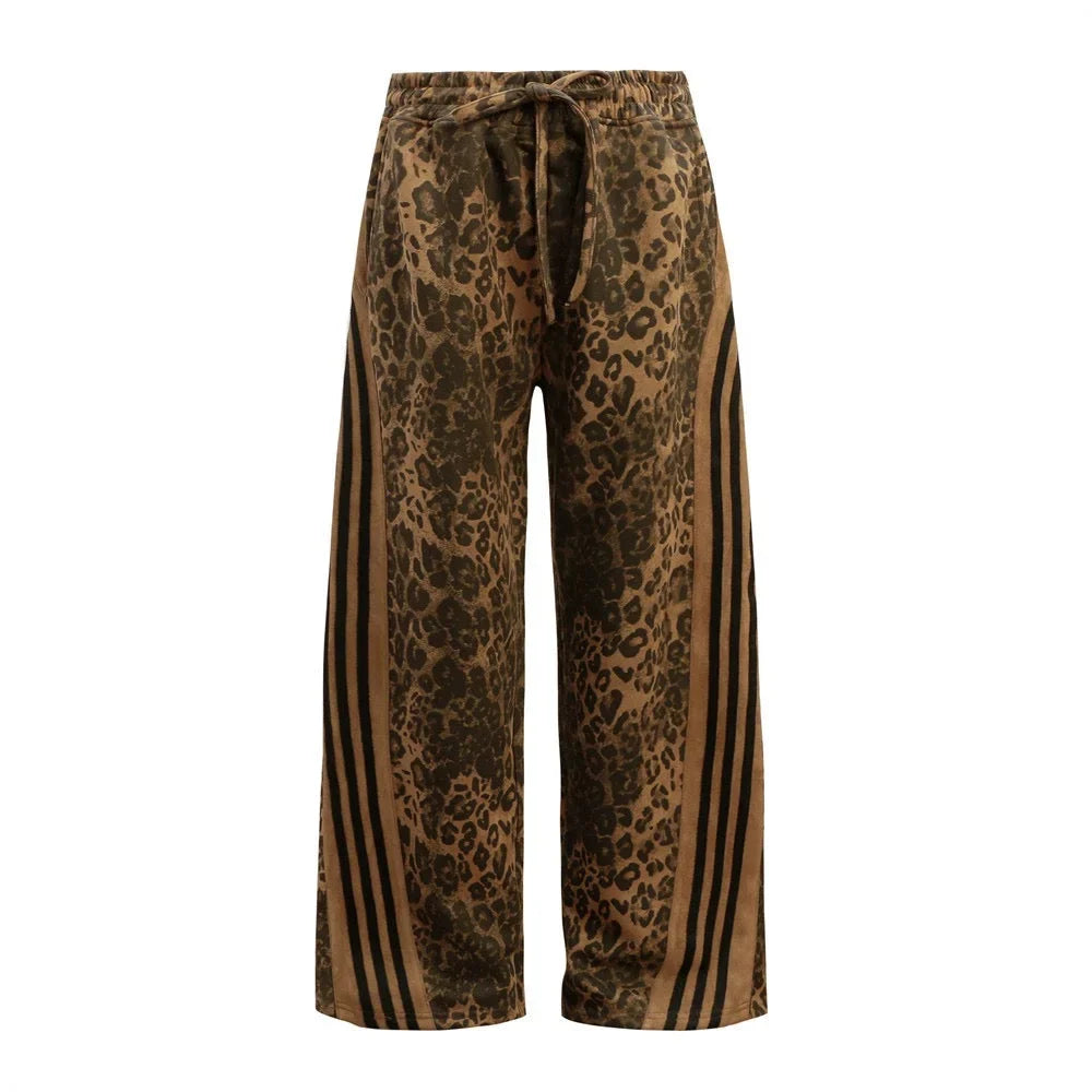 Leopard Stripe Performance Mesh Pants