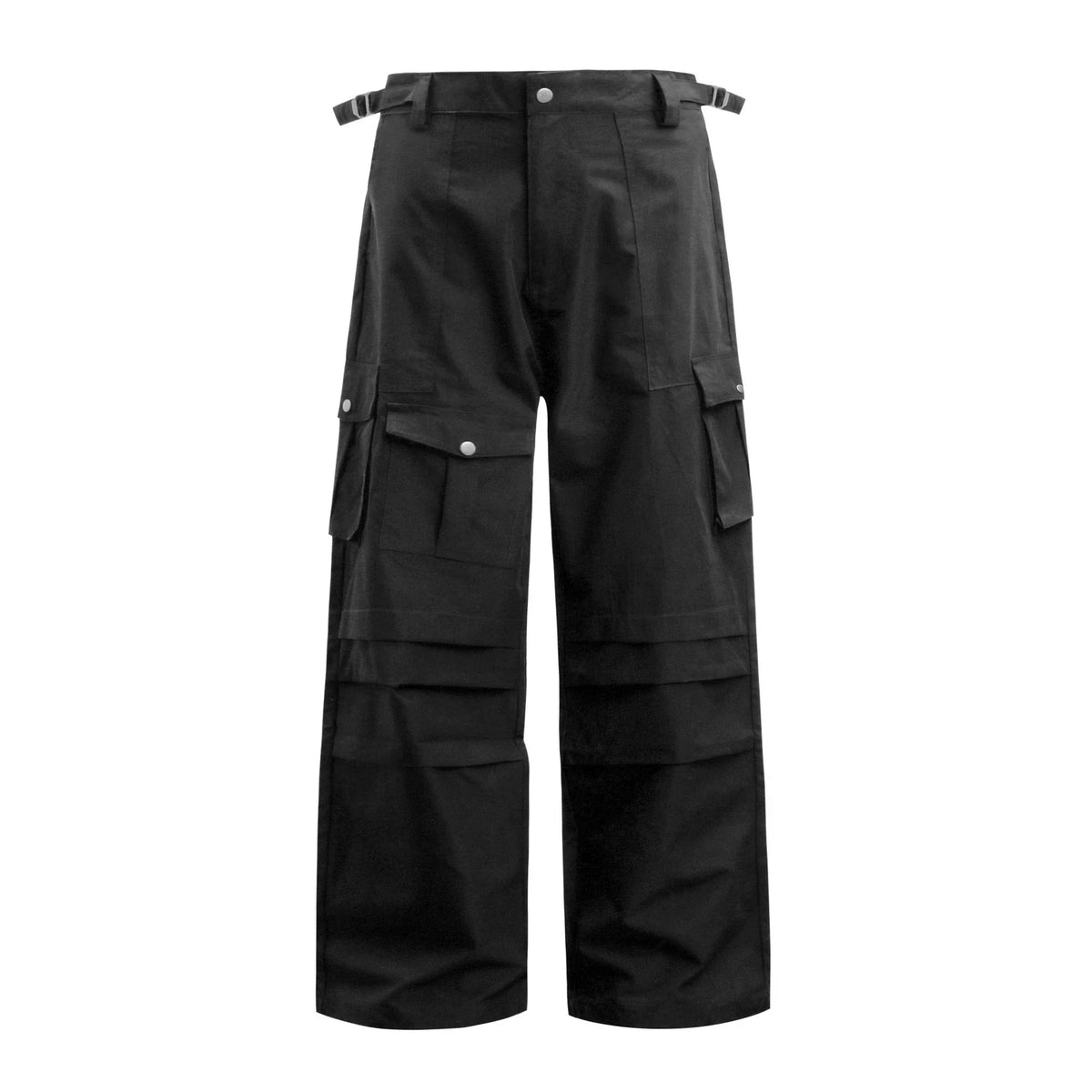 Tactical Wide-Leg Cargo Pants