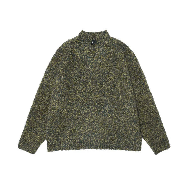 Small V-Neck Loose Sweater