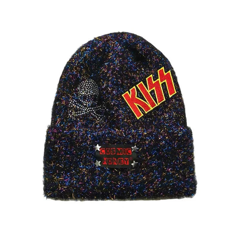 Metal-Inspired Gothic Knit Hat