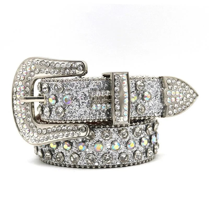 Rhinestone Punk Belt