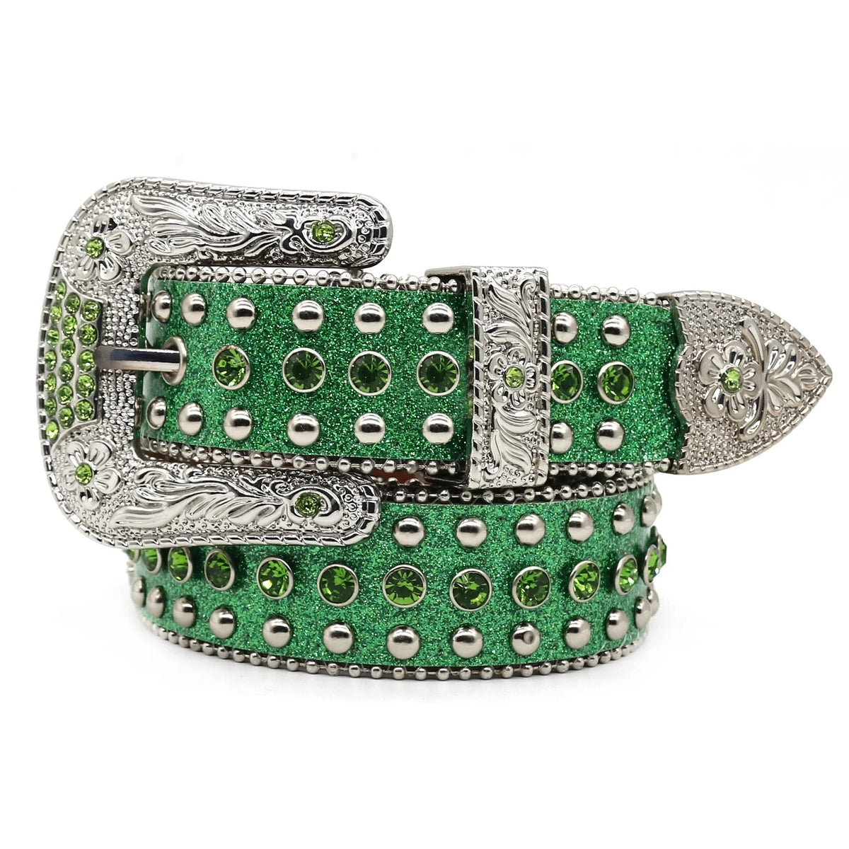 Punk Cross Studded Diamond Belt