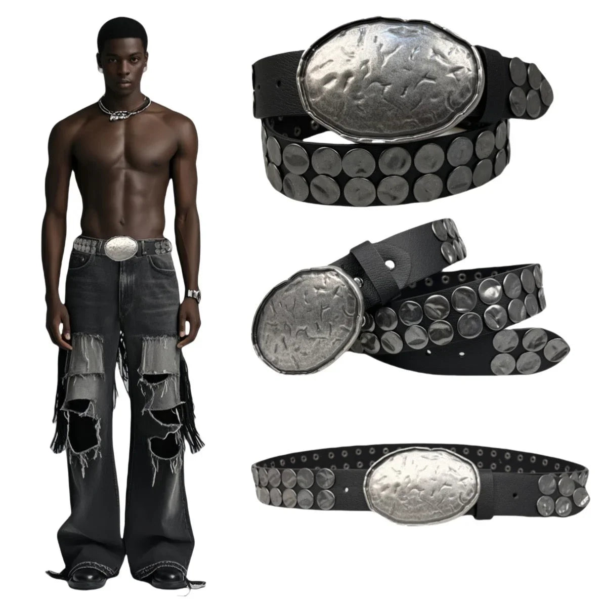 Punk Rivet Belt