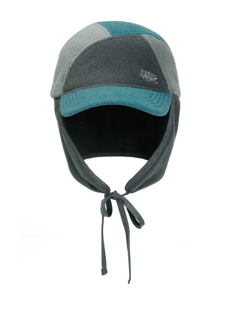 Color-blocked Newsboy Cap